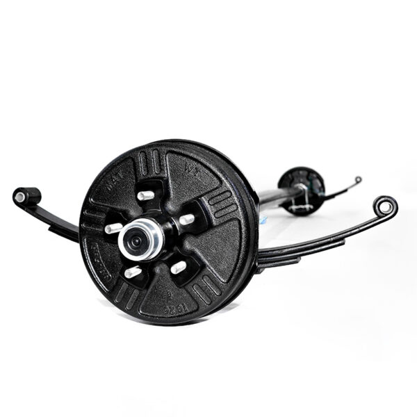 alt="3500 lbs. Straight Spring Trailer Axle with electric brakes"/>