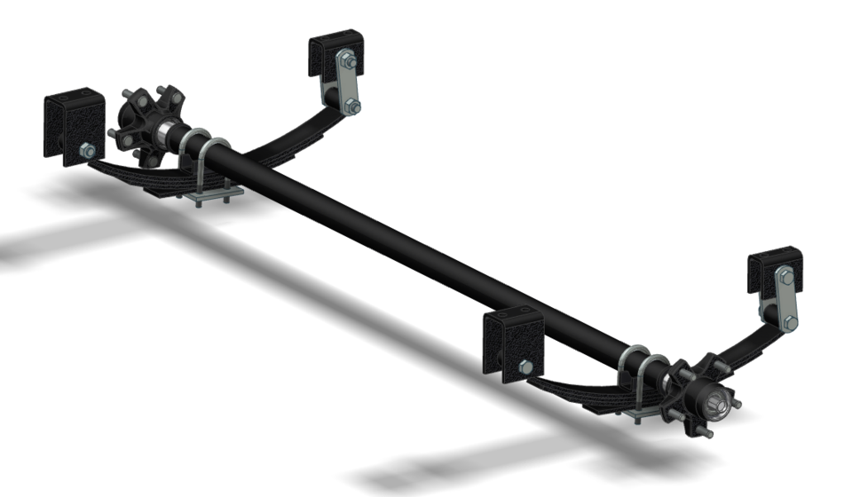 Leaf Spring Trailer Axles