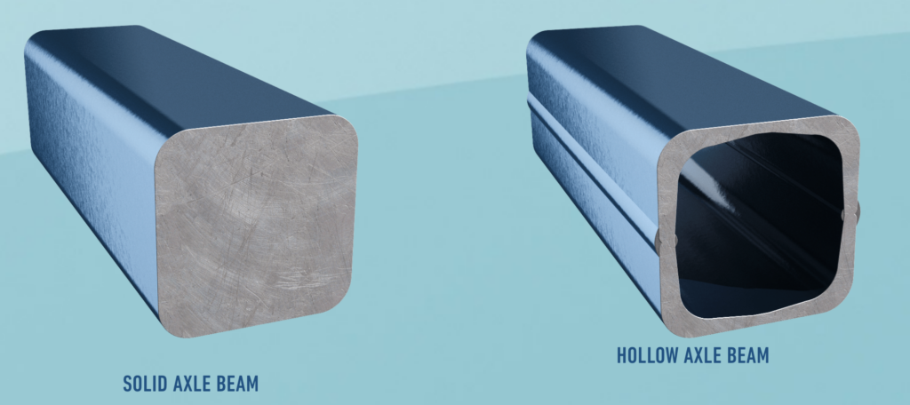 hollow vs solid axle beams