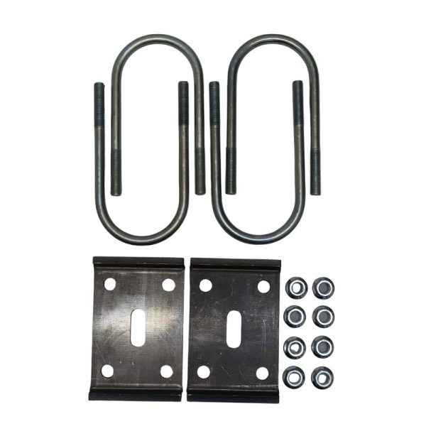 9-10K 4" Tube U-Bolt Kit - 5/8" Rod Diameter